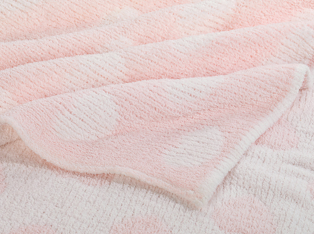 PurePetali Pink Heart Baby Blanket