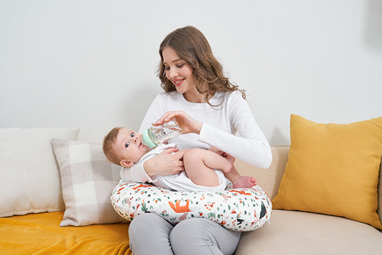 Deer and Flower Infant Feeding Support Pillow