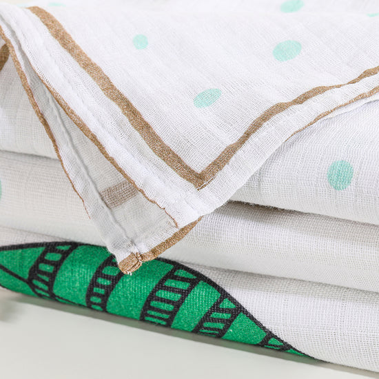 square swaddle blankets as newborn gifts