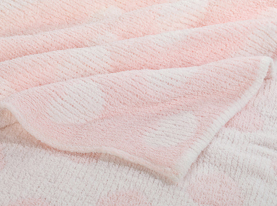 PurePetali pink fuzzy blanket