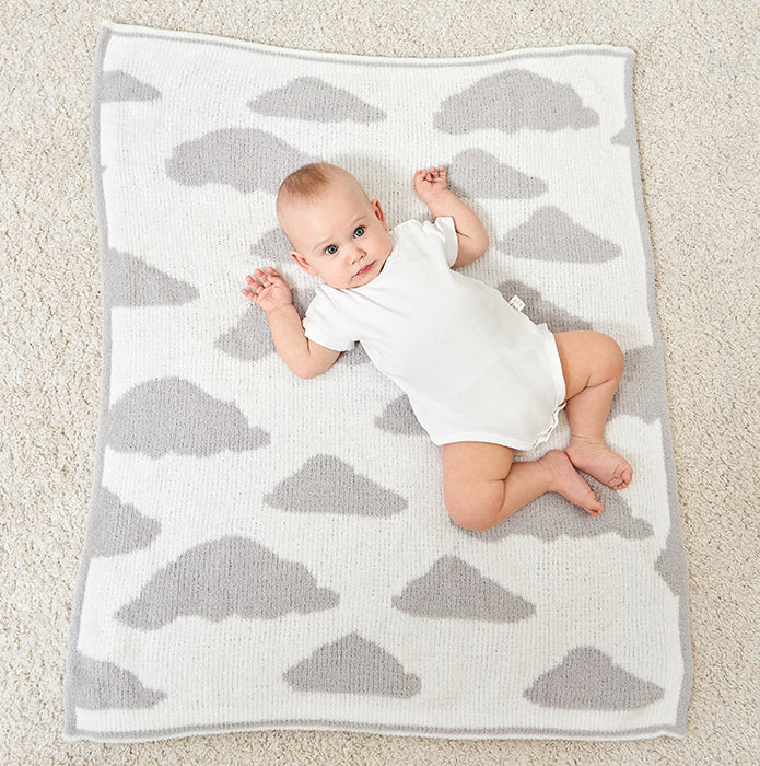 PurePetali Light Gray Baby Blanket