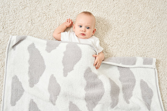 PurePetali Light Gray Baby Blanket