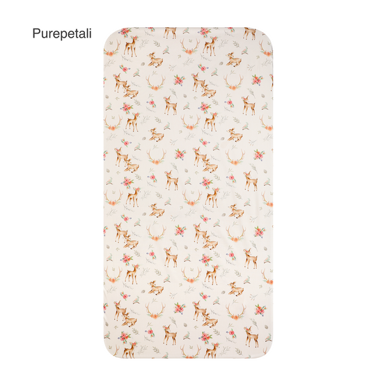 PurePetali Deer Crib Sheets